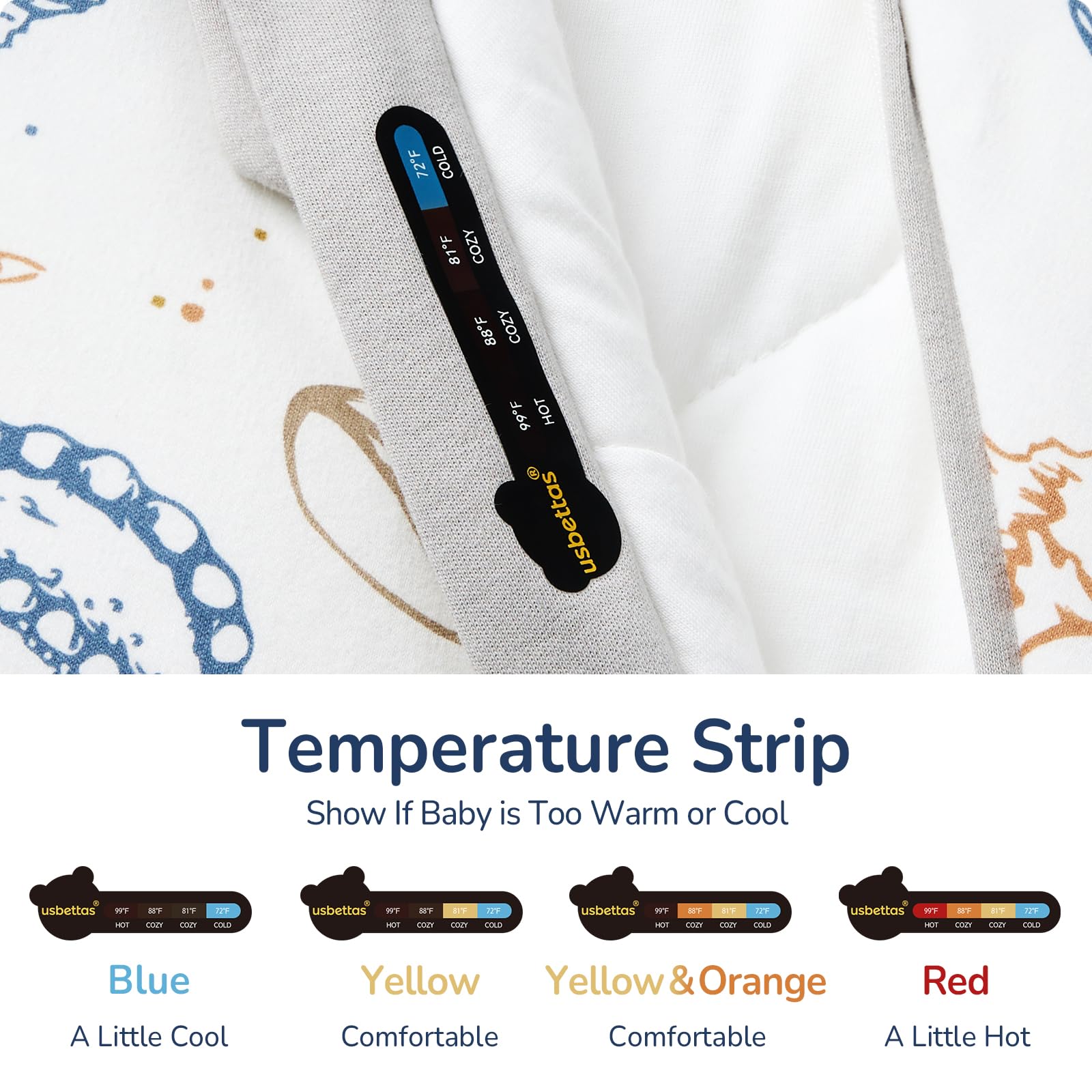 usbettas sleep sack 1-0 tog in use for cool nights