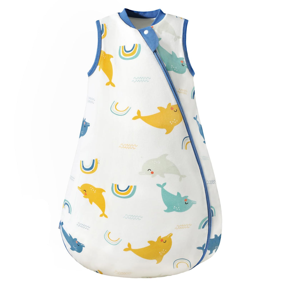usbettas baby sleep sack close-up: ultra-soft cotton for comfortable skin
