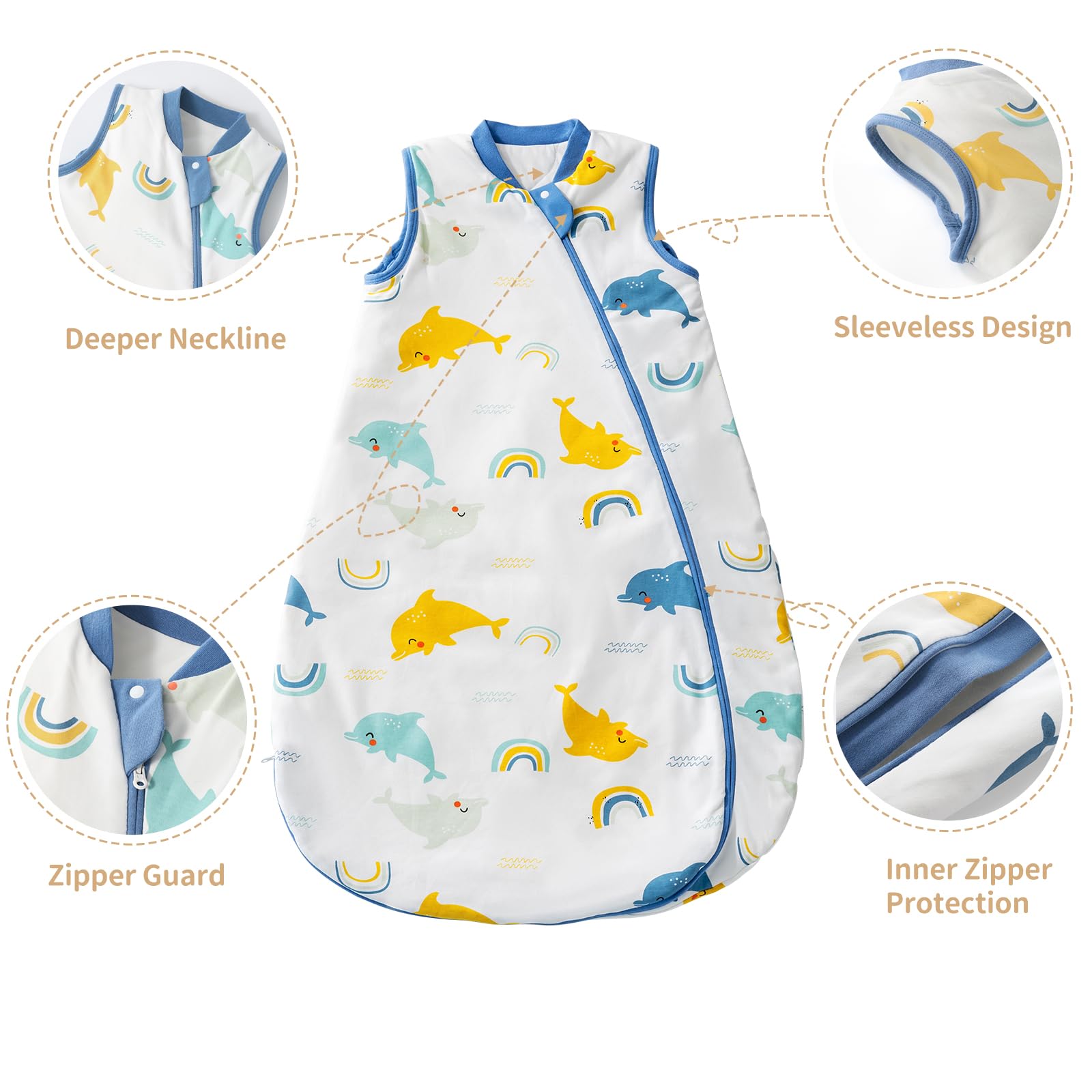 usbettas gift-ready sleep sack packaging for baby showers