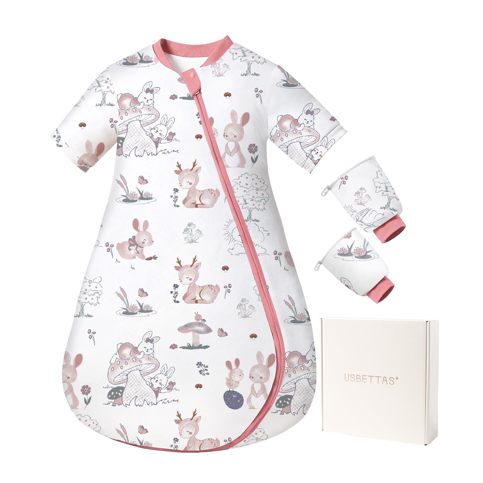 usbettas baby sleep sack closeup of soft 40s cotton for gentle skin comfort