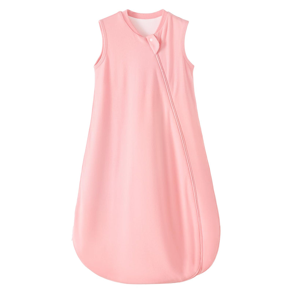Usbettas baby sleep sack soft cotton close-up shows gentle, breathable fabric for bedtime comfort.