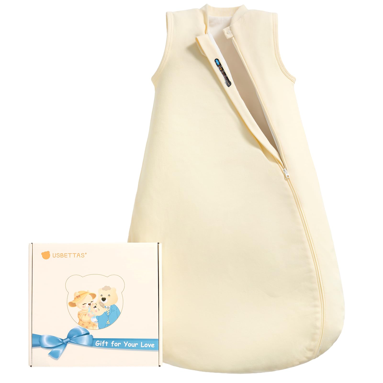 usbettas Baby Sleep Sack soft fabric close-up showing gentle touch and breathability