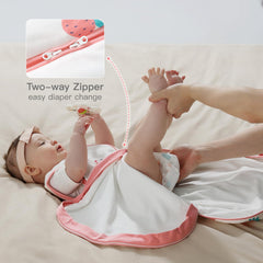 usbettas baby sleep sack widened-hem provides room for hips and legs