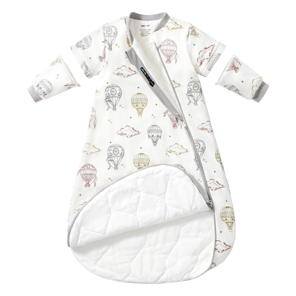 usbettas baby sleep sack winter warmth keeps little one cozy through cold nights.