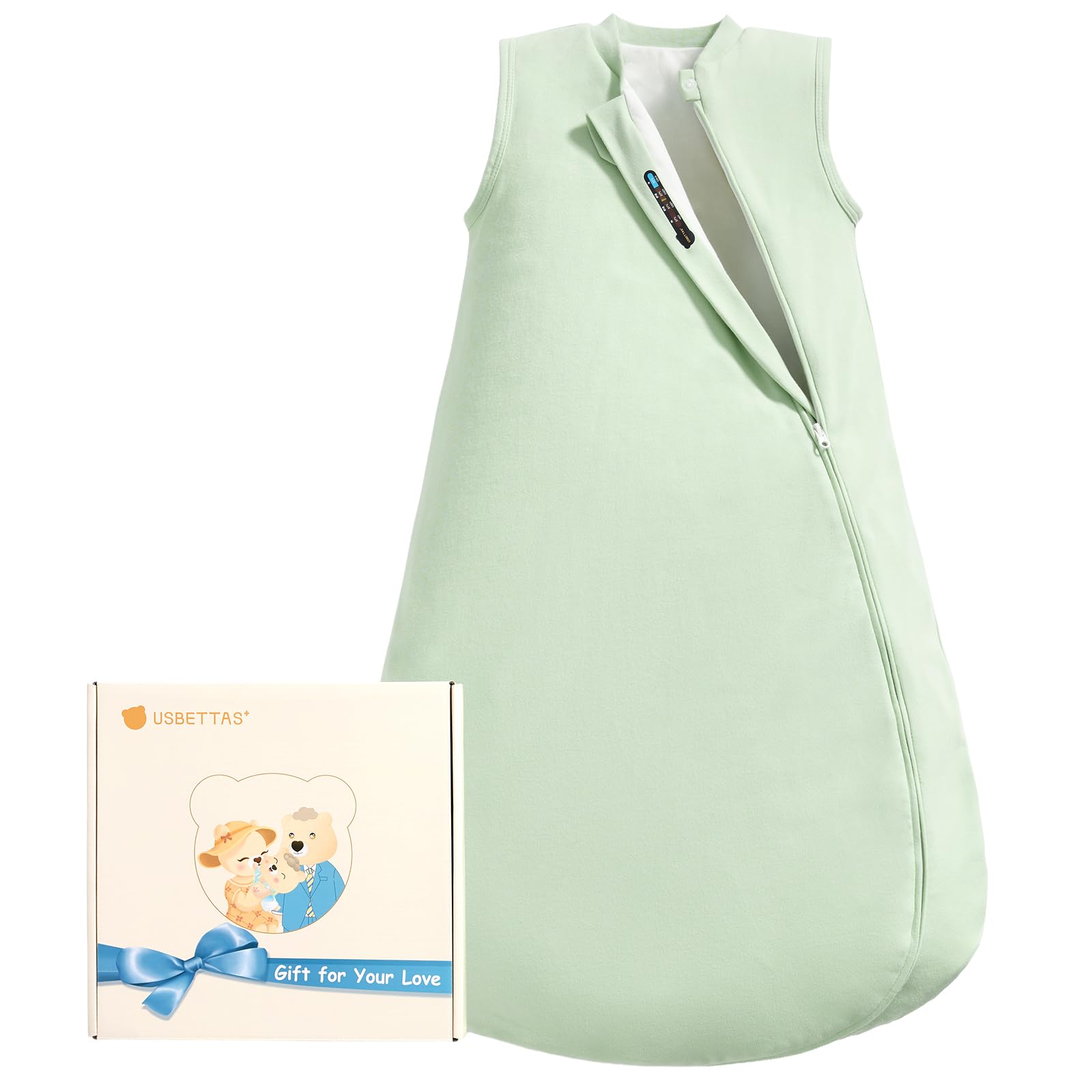 usbettas baby sleep sack with bottom zipper for easy diaper changes