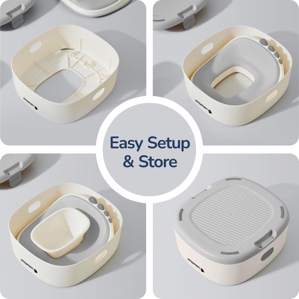 Usbettas compatible with standard toilets for easy home and travel use.