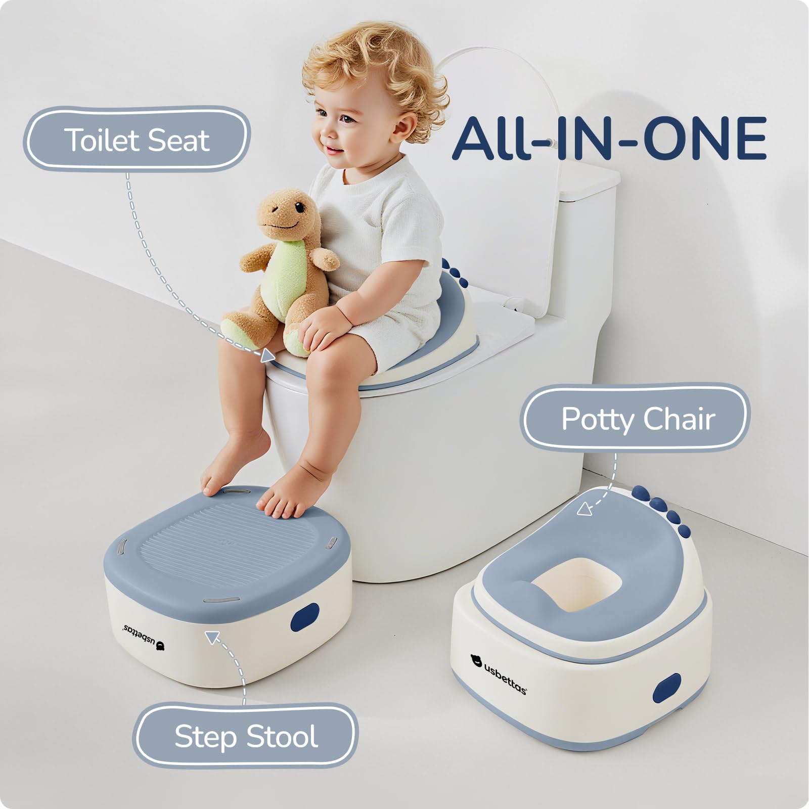 usbettas detachable inner pot blue for quick easy cleaning after use
