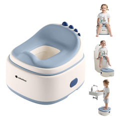 usbettas dinosaur 3in1 potty seat blue offers comfortable cushion for toddlers
