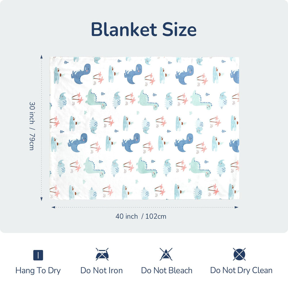 usbettas dinosaur blanket play mat offers a soft surface for tummy time and play.
