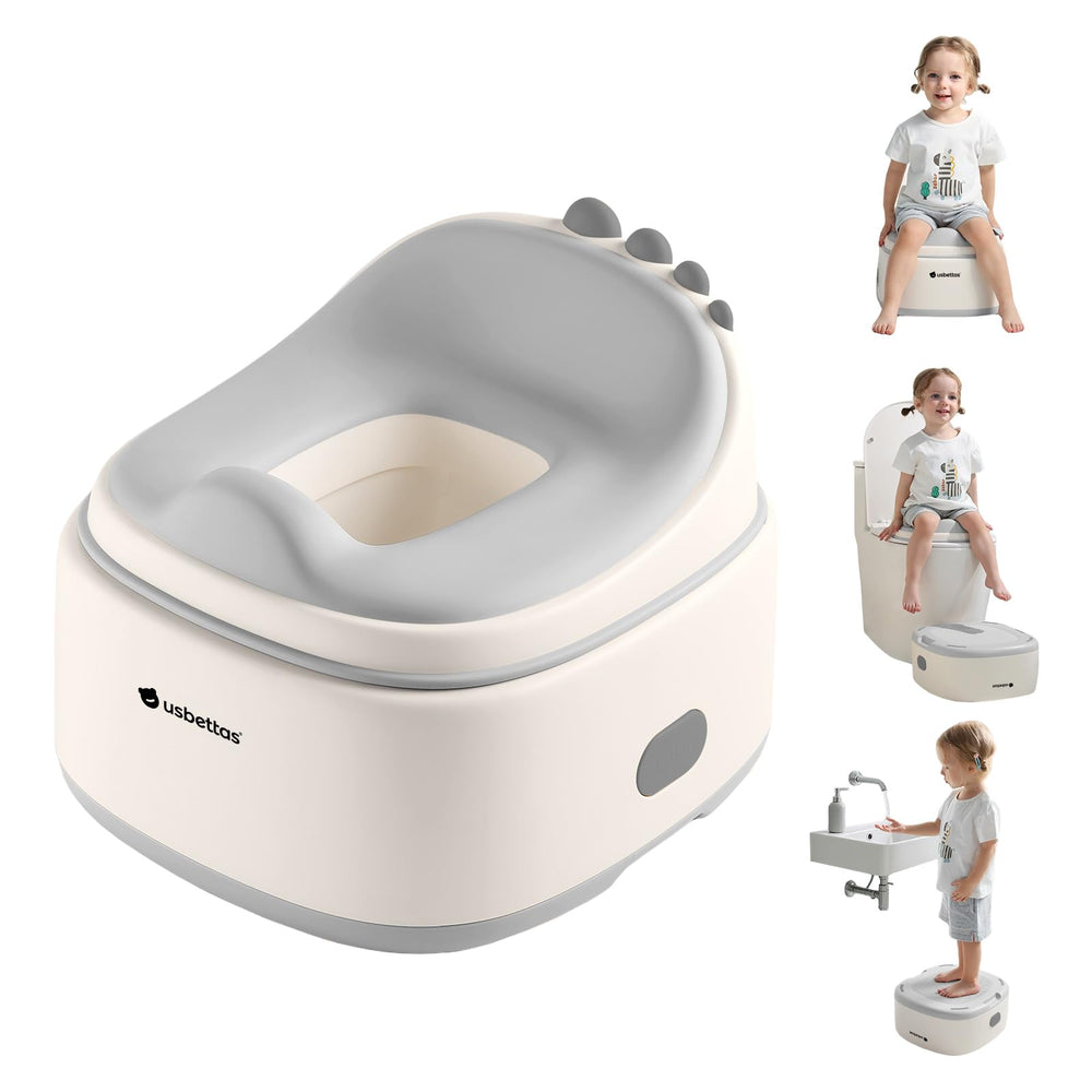 Usbettas dinosaur potty seat with soft cushion supports comfy seating during potty training.