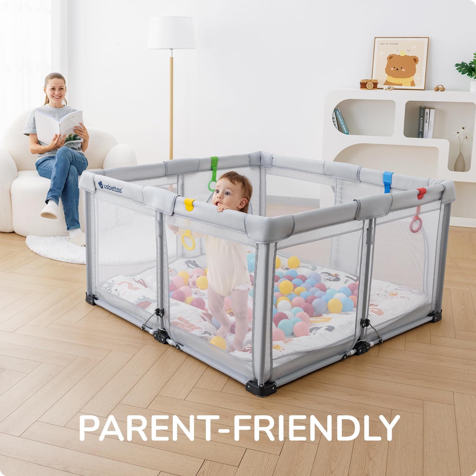 usbettas breathable mesh walls provide visibility and airflow.
