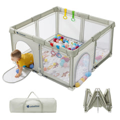 usbettas foldable playpen assembly demonstrates quick setup for busy parents.