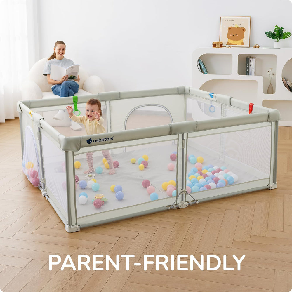 usbettas foldable playpen height options illustrate safer play for toddlers.