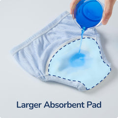 usbettas potty training underwear back view highlights elastic waist for comfortable wear