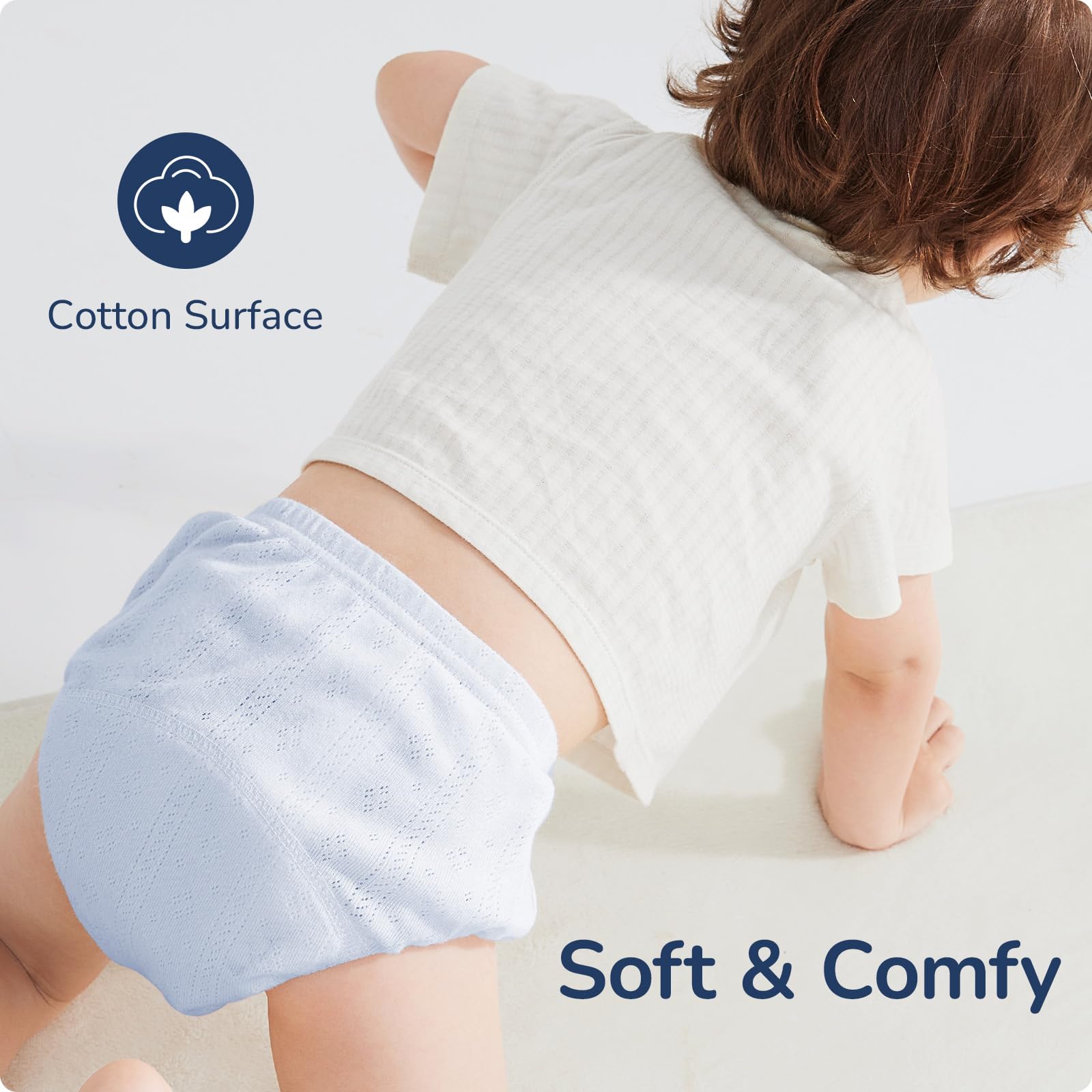 usbettas potty training underwear cotton fabric provides soft, skin-friendly comfort