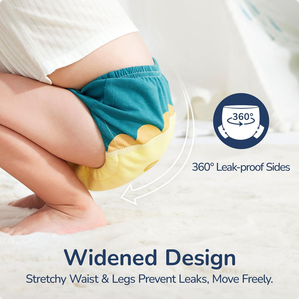 usbettas potty-training underwear kid-friendly pattern worn during potty-training routines