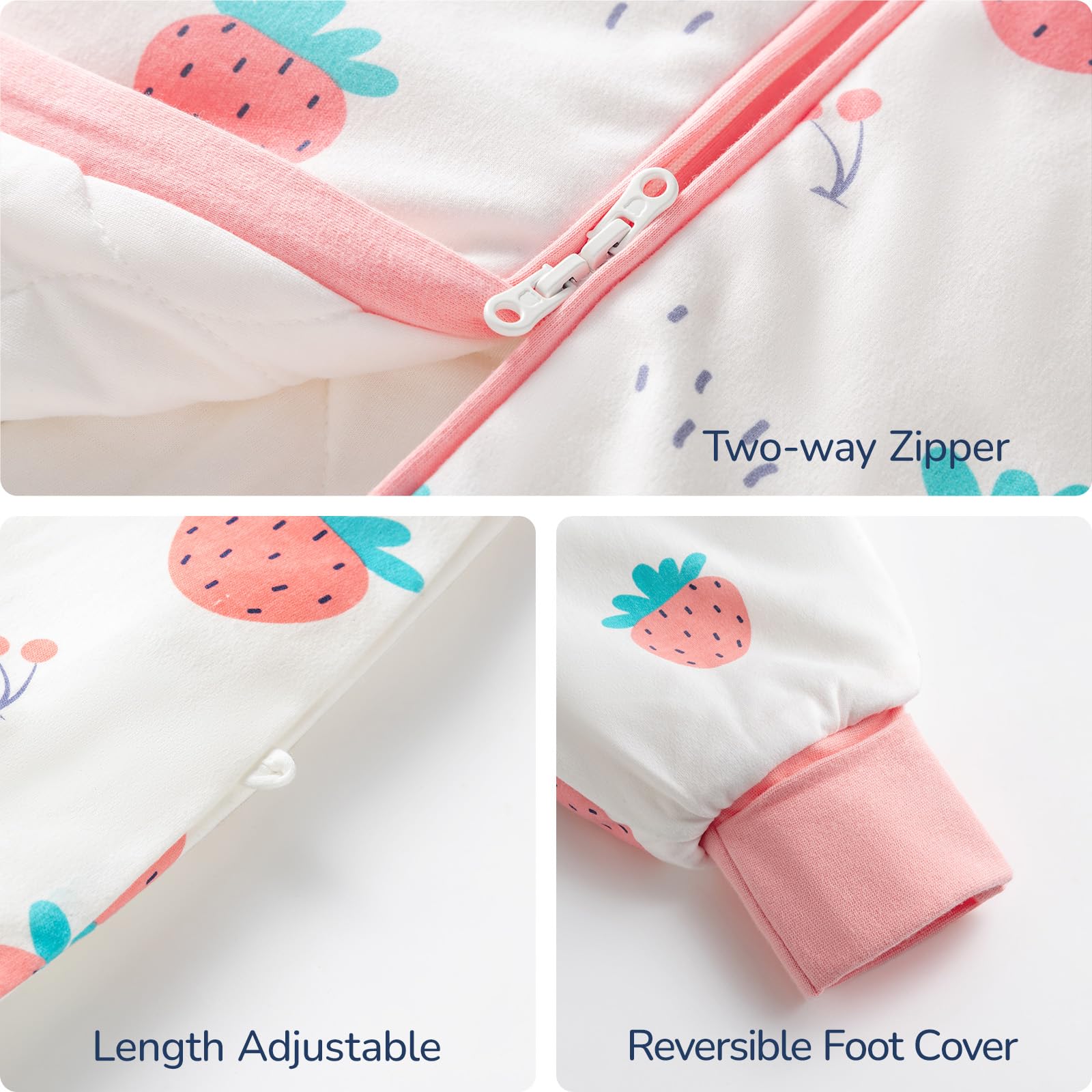 usbettas sleep sack baby-toddler fit with split-leg design