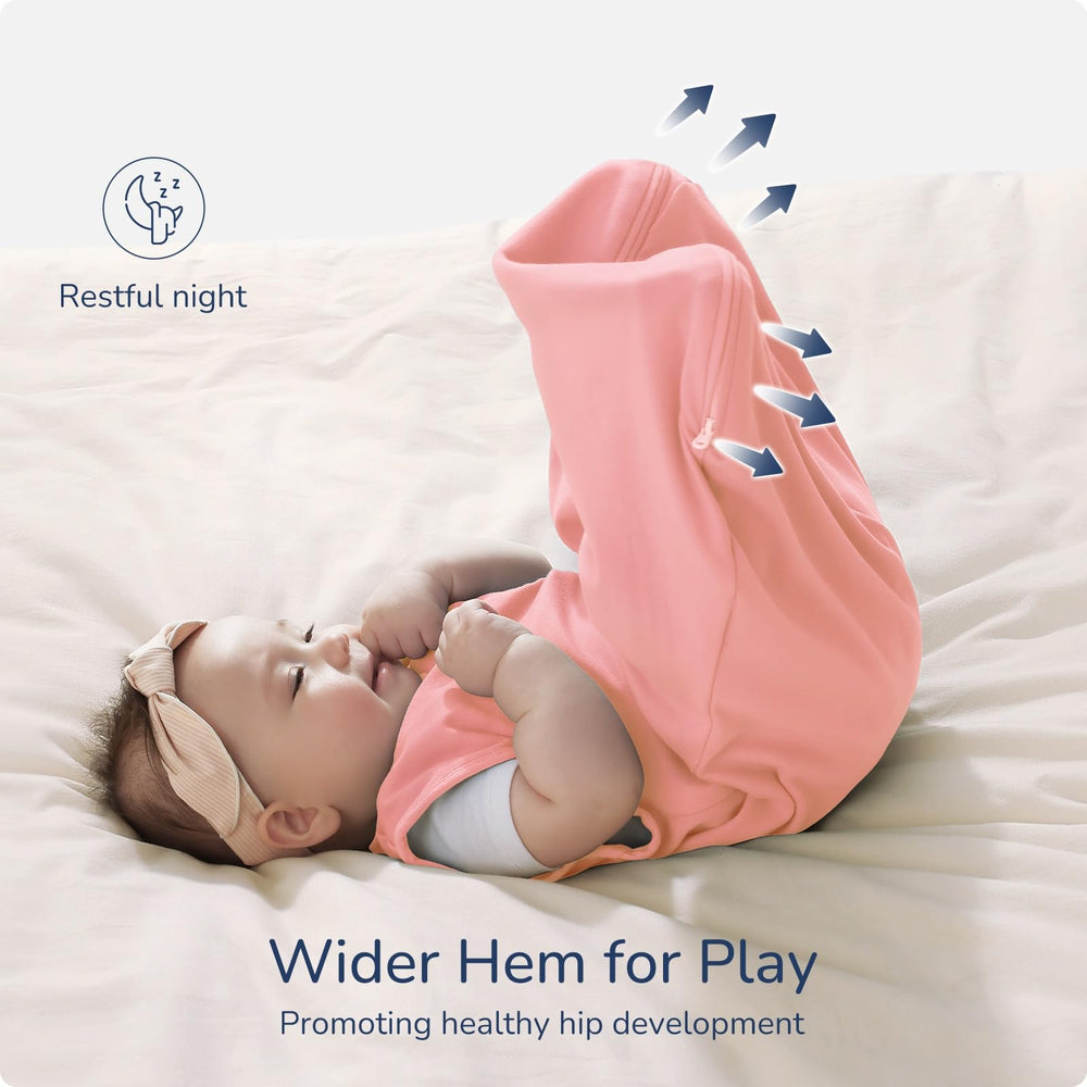 Usbettas sleep sack close-up stitching showcases durable construction and safety-focused design.