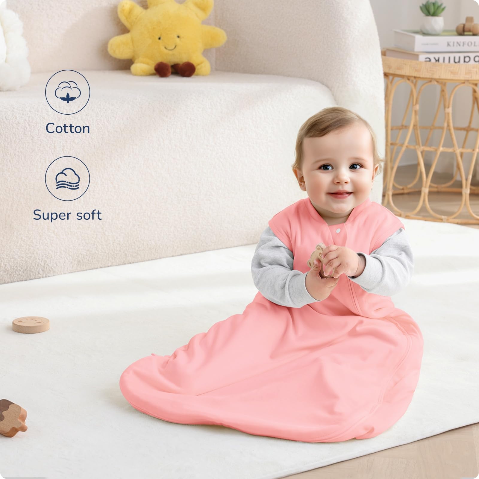 Usbettas machine-washable design with reinforced stitching for durable, easy-care use.