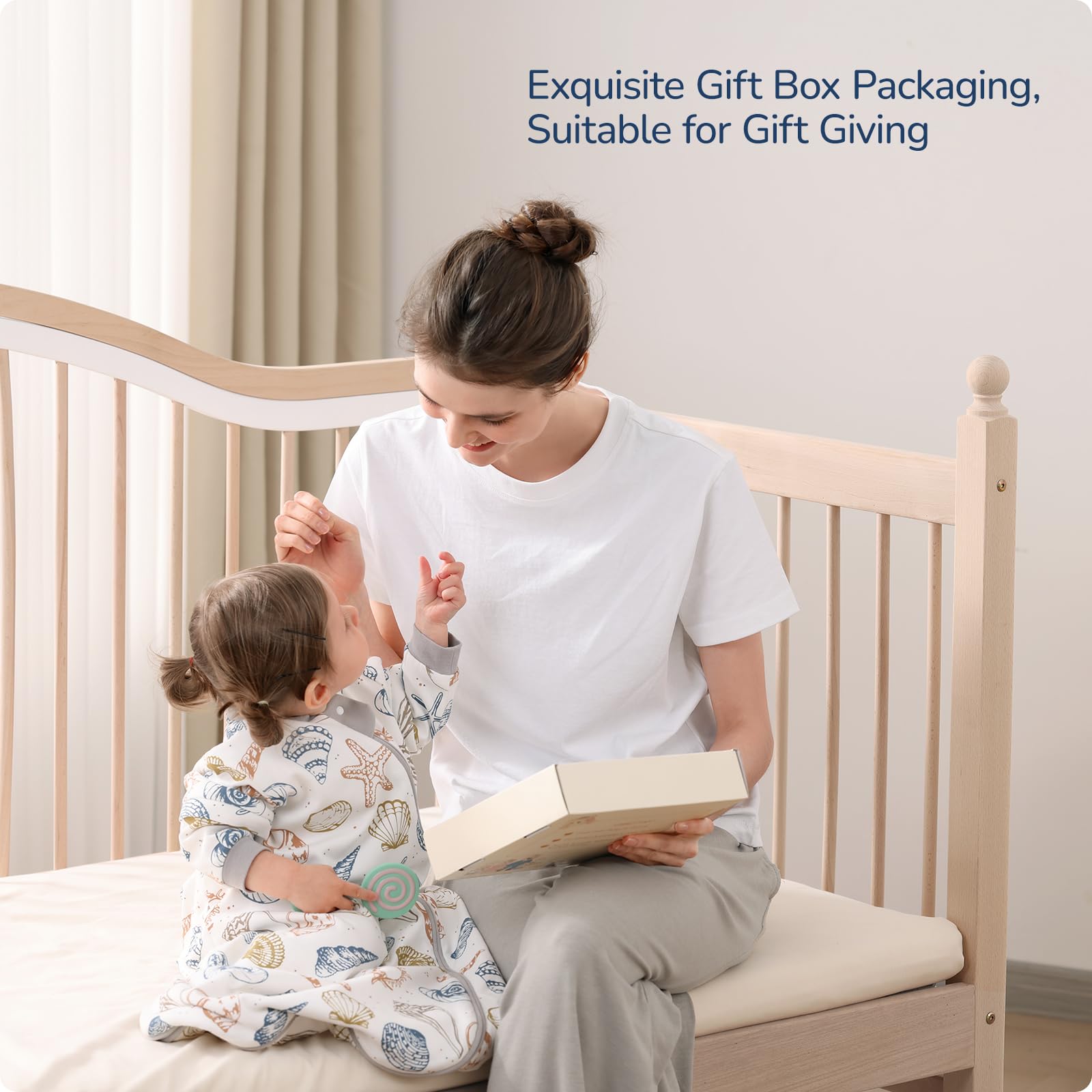 usbettas Baby Sleep Sack Ocean color image evokes calm bedtime routines
