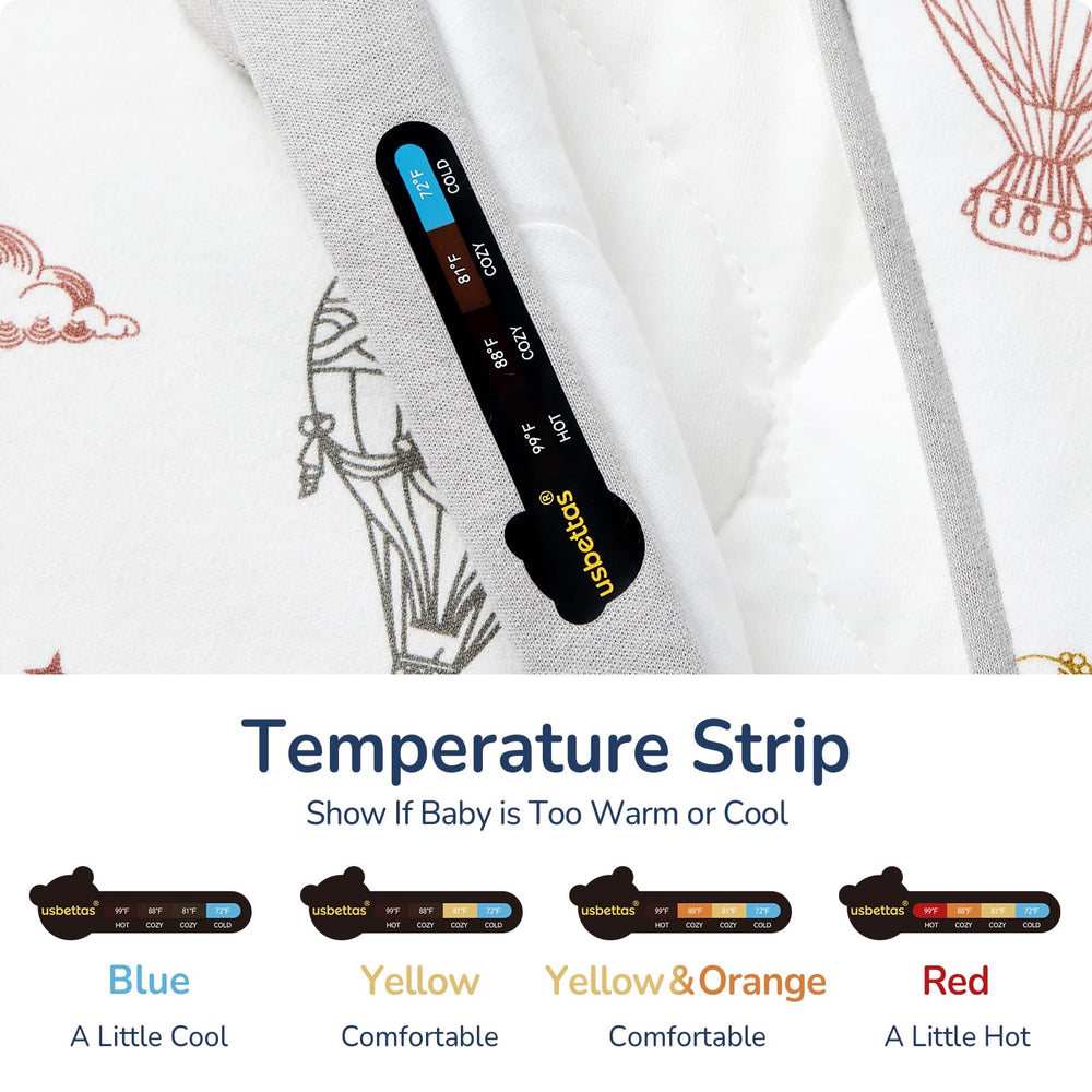 usbettas sleep sack temperature strip at-a-glance comfort monitoring.