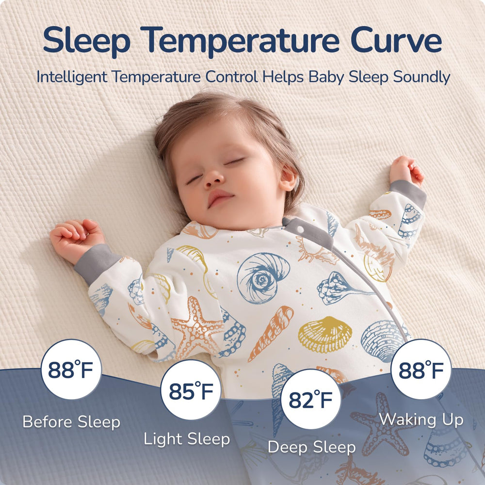 usbettas Baby Sleep Sack two-way zipper enables fast diaper changes.