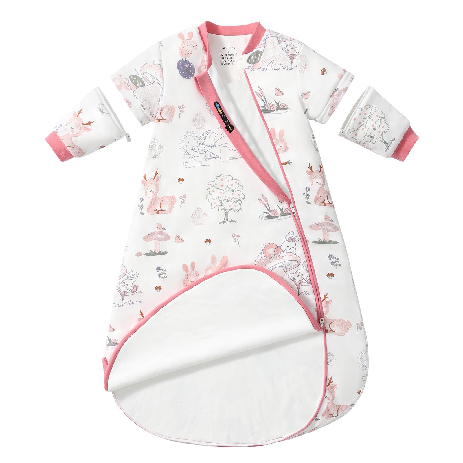 usbettas sleep sack warmth 2-5tog keeps baby cozy during cold nights