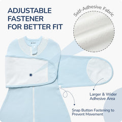 usbettas swaddle three-way adjustable arms for flexible swaddling and transitions