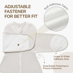 usbettas swaddles 3-way adjustable design with arms-in and arms-out options for transitions.