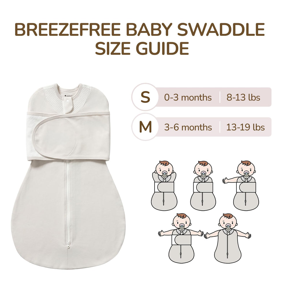 usbettas swaddles two-way zipper enables easy midnight diaper changes.