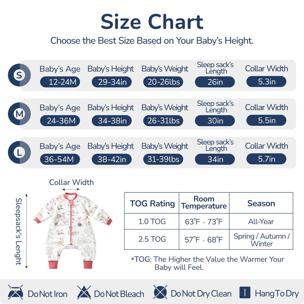 usbettas toddler sleep sack 1.0 tog provides comfortable temperature balance.