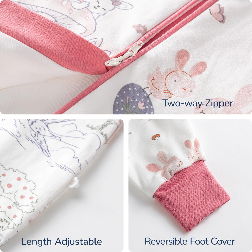 usbettas sleep sack cotton outer and lining feel breathable and soft.
