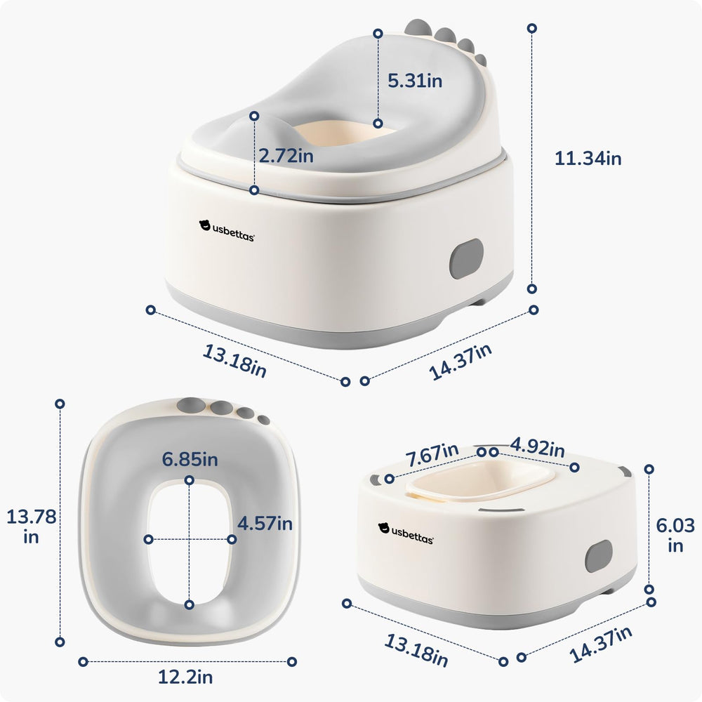 Usbettas travel-friendly potty trainer is portable for trips and visits.