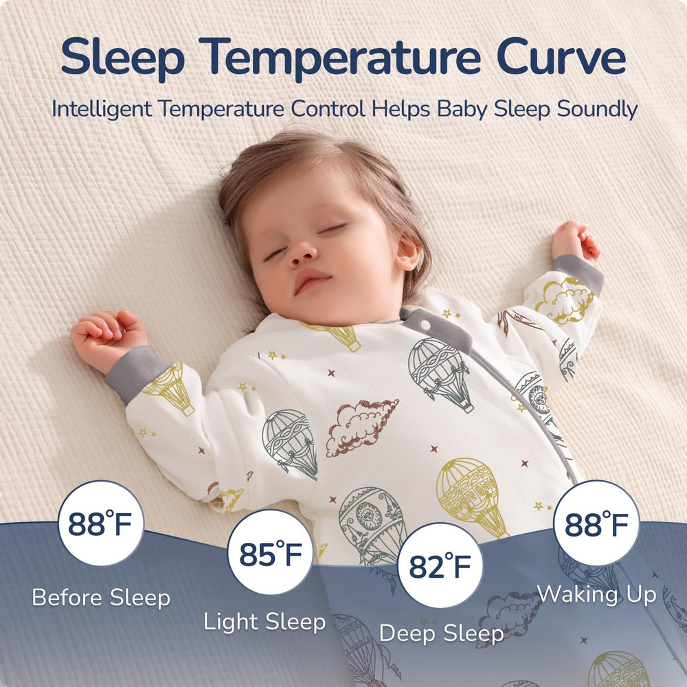  Usbettas two-way zipper enables quick diaper changes without fully undressing.