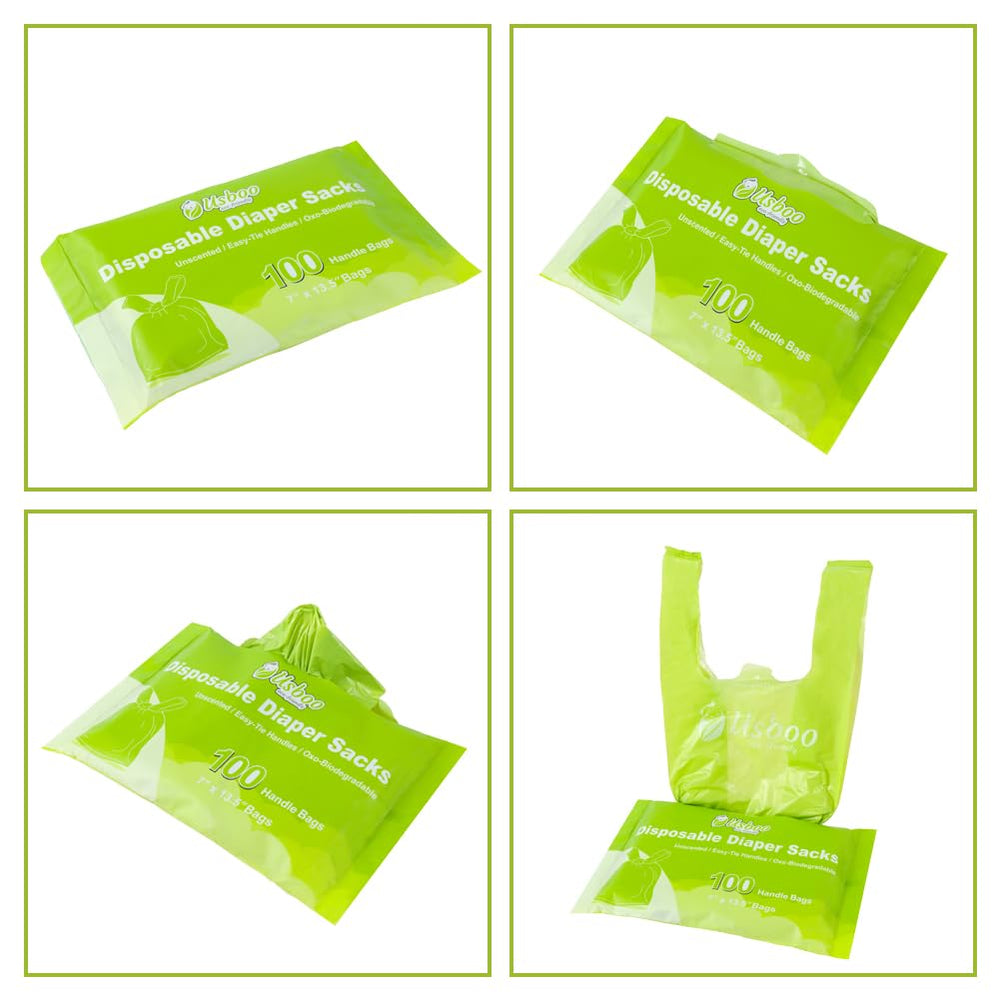 USBOO 200-count diaper bags in a convenient refill pack.