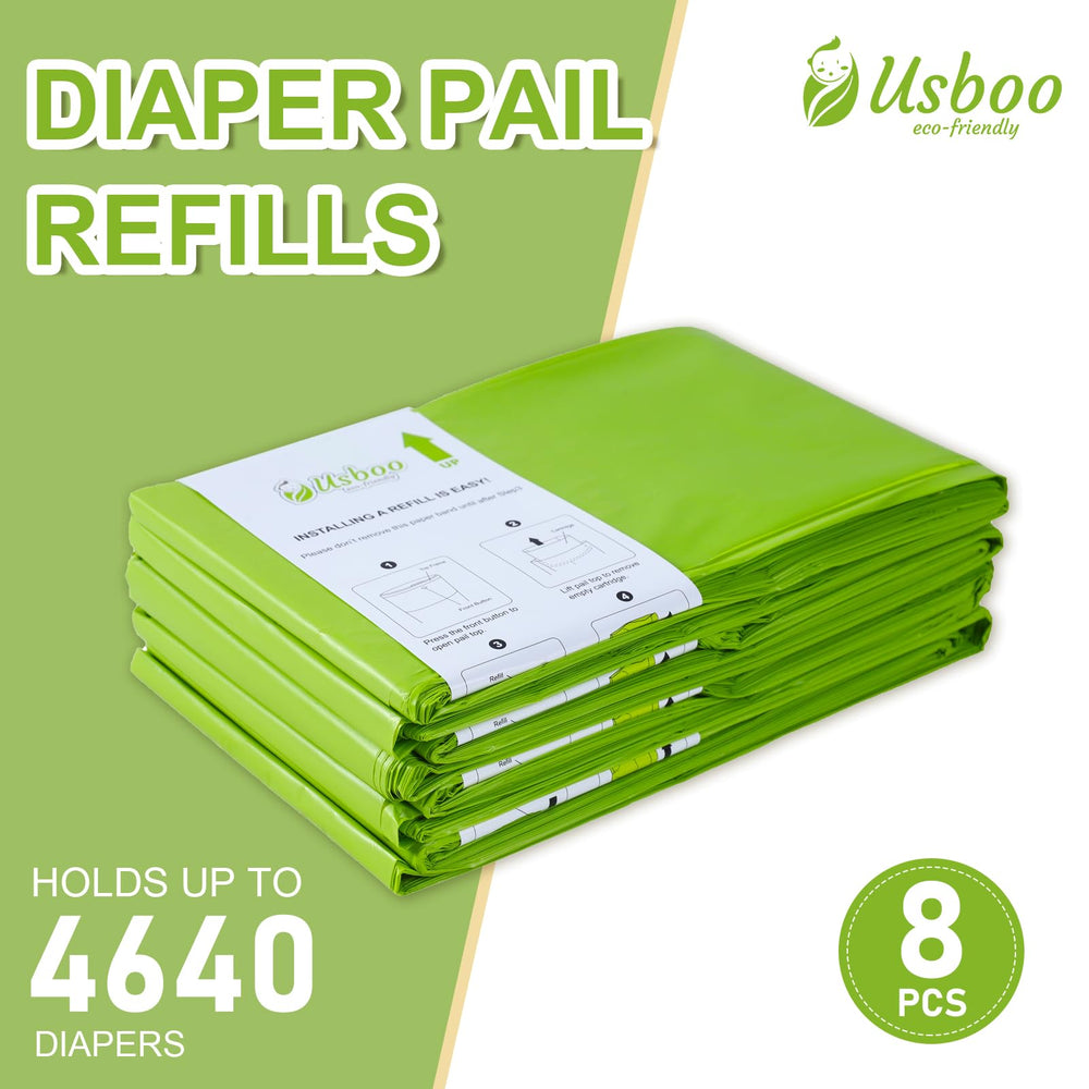 USBOO 4640 newborn diaper capacity claim showing long-lasting use.