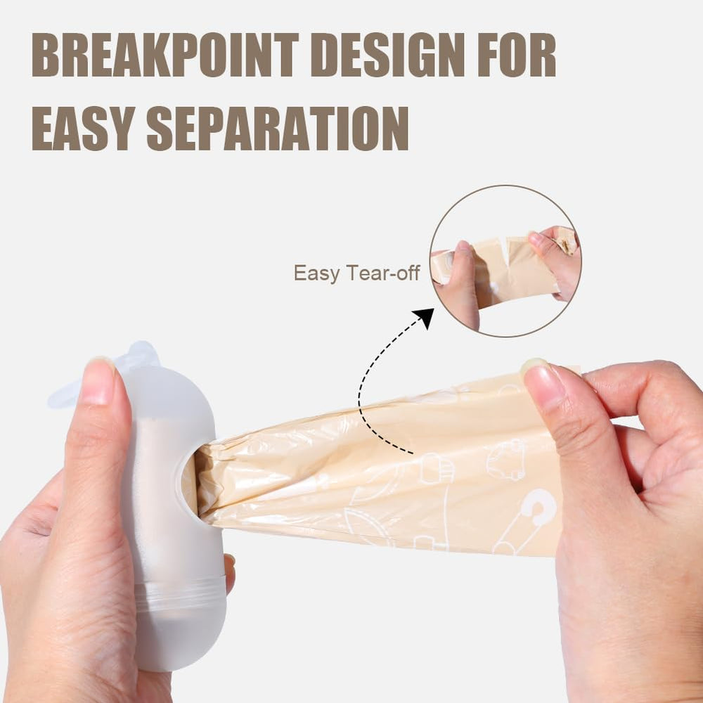USBOO diaper bags dispenser-attachment enables versatile mounting on bags or strollers.