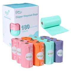 USBOO diaper bags rainbow box shows vibrant colors for easy, mess-free trips.