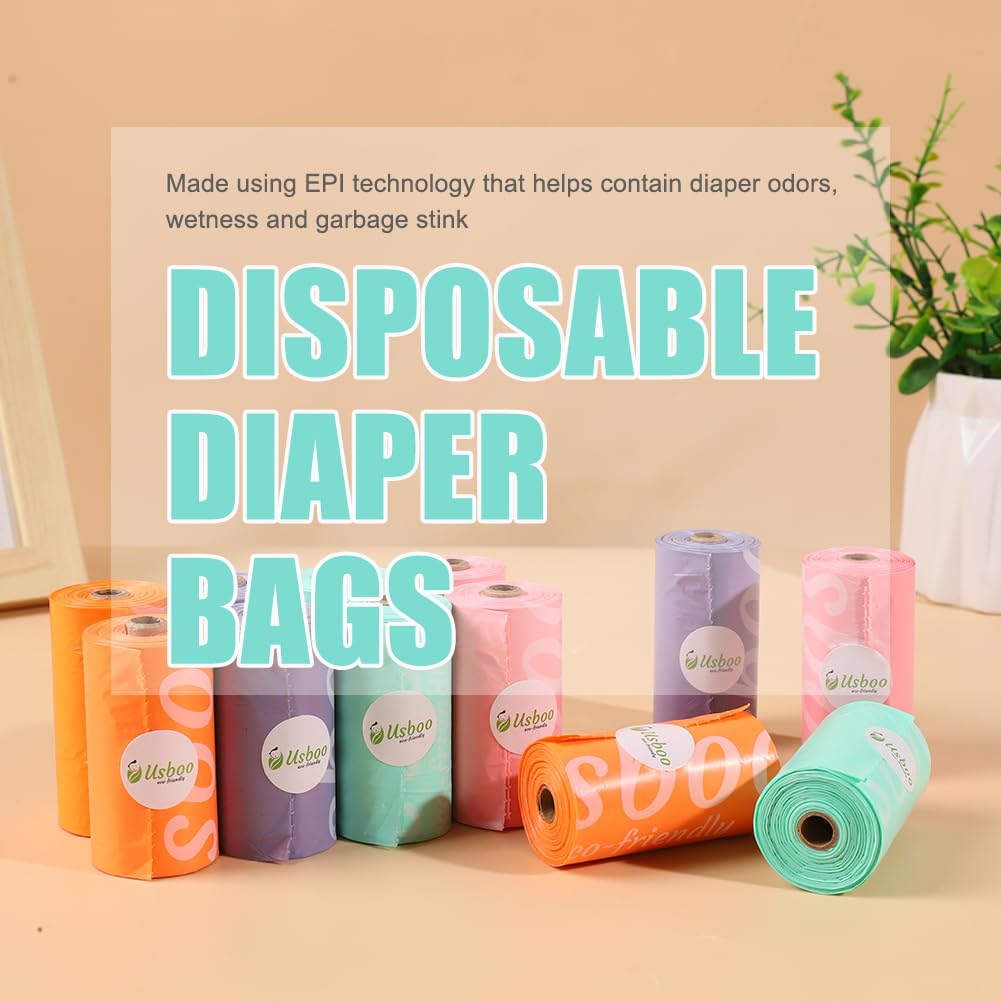 USBOO diaper bags unscented design helps keep nursery smell-free for sensitive noses.