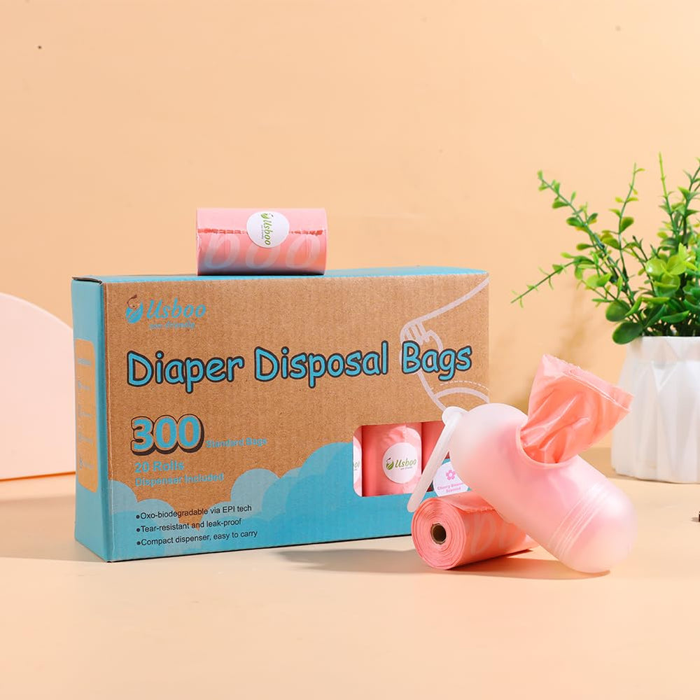 USBOO 20-refill-roll pack keeps diaper disposal ready for busy days.