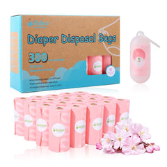 USBOO disposable diaper bags with dispenser enabling quick on-the-go changes.