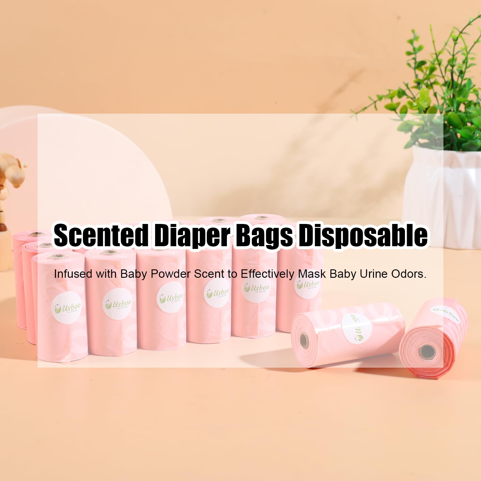 USBOO easy-tear design helps quick bag separation.