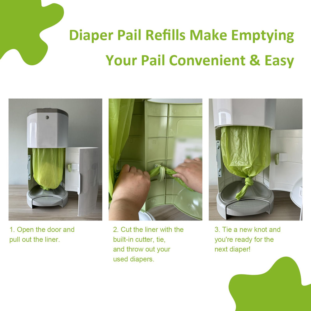 USBOO holds up to 4000 newborn diapers in a single refill.