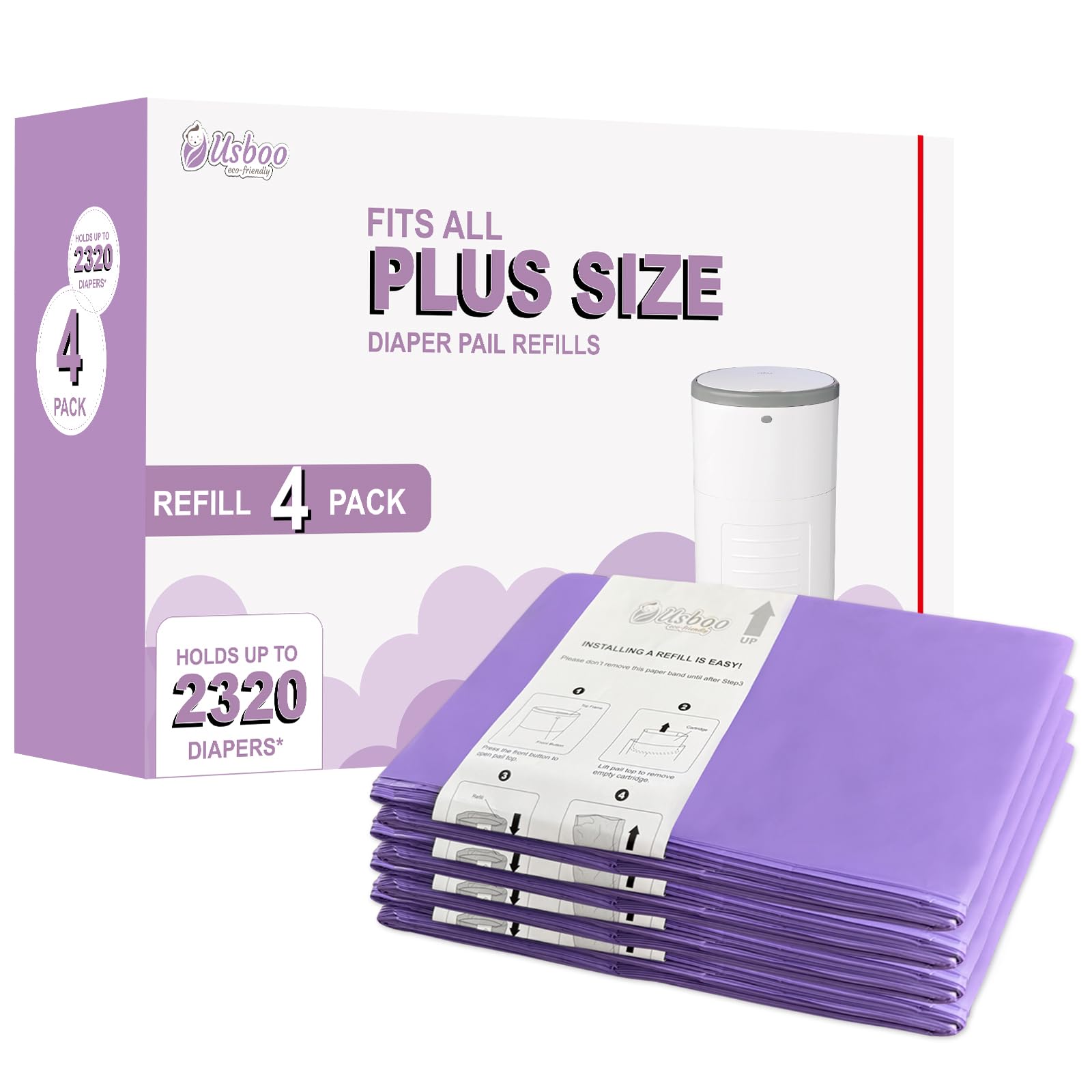 USBOO lavender refills for Dekor Plus demonstrate compatibility and quick installation.