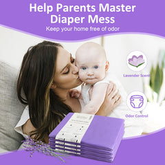 USBOO lavender scent refills pack supports easy replacement and odor control in nursery.