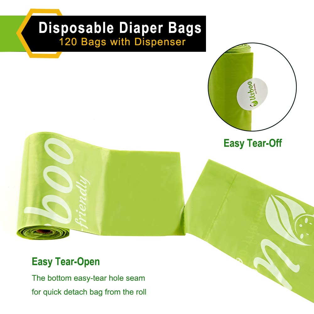USBOO waste bags suitable for babies, pets, and kitchen cleanup.