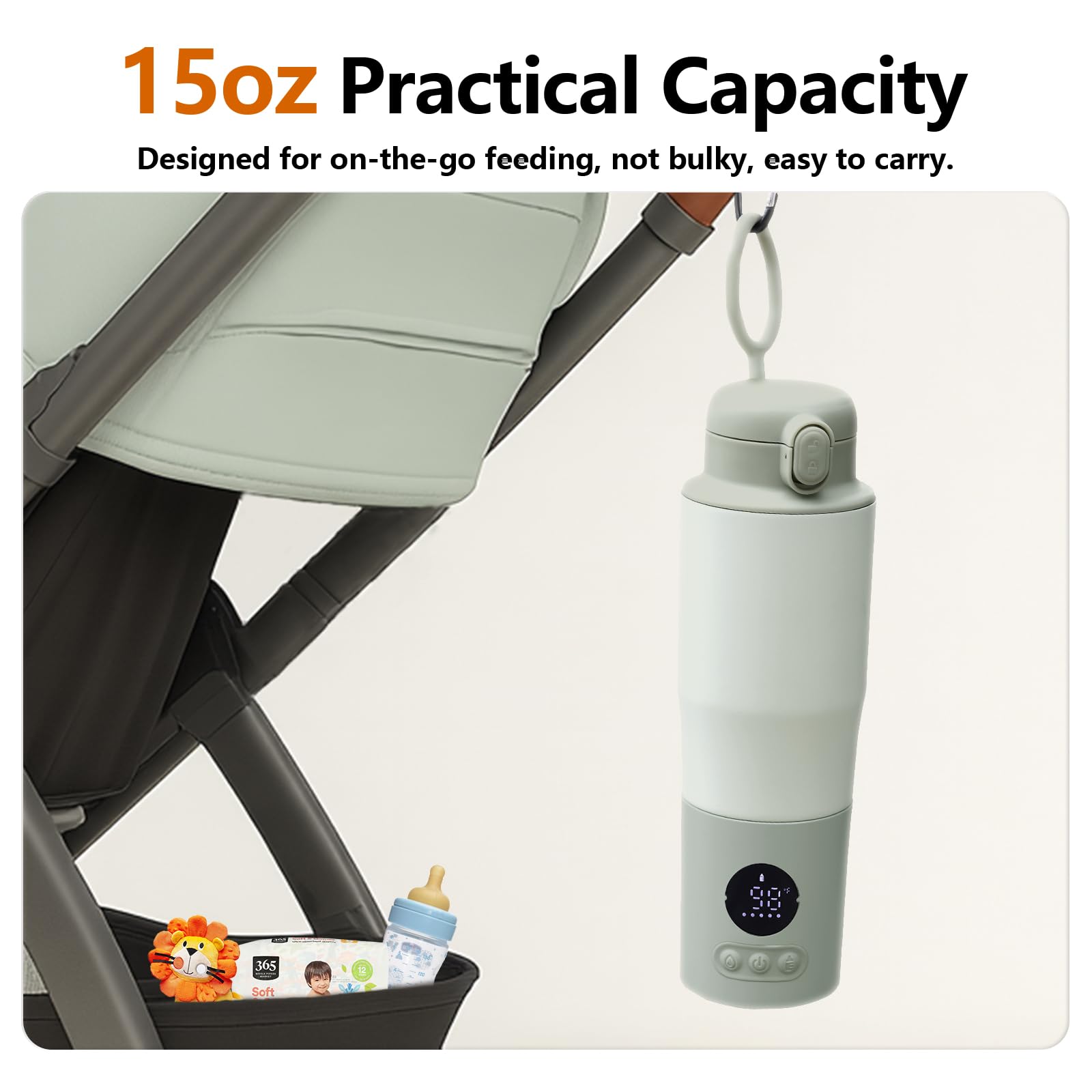 Usereef 316 stainless steel construction ensures safe, easy-to-clean use