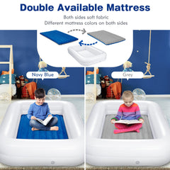 USHMA travel bed inflates quickly with included pump for easy setup