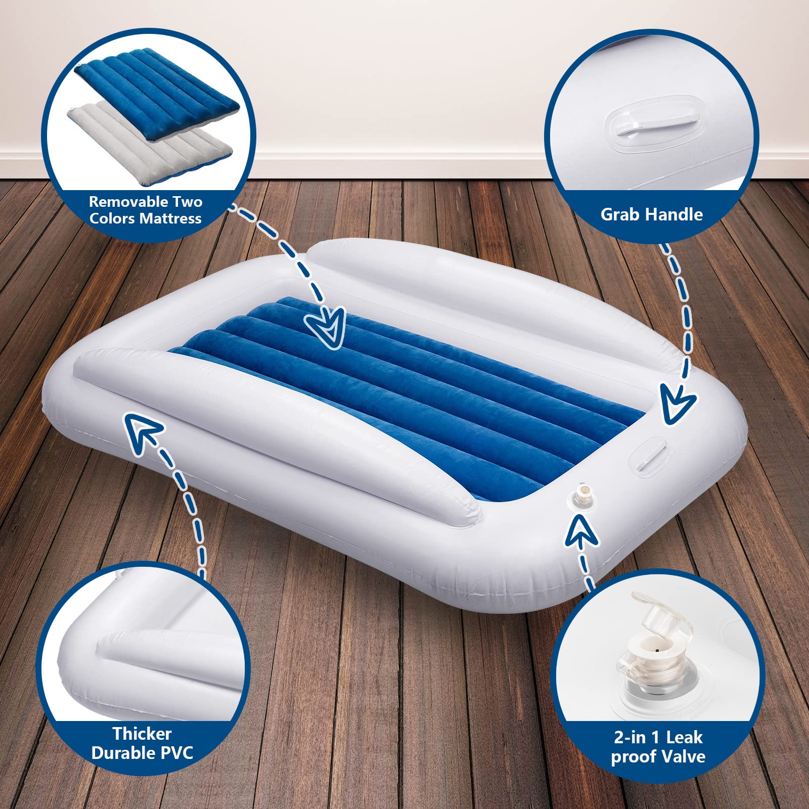 USHMA travel bed folded and packed for compact portability during travel
