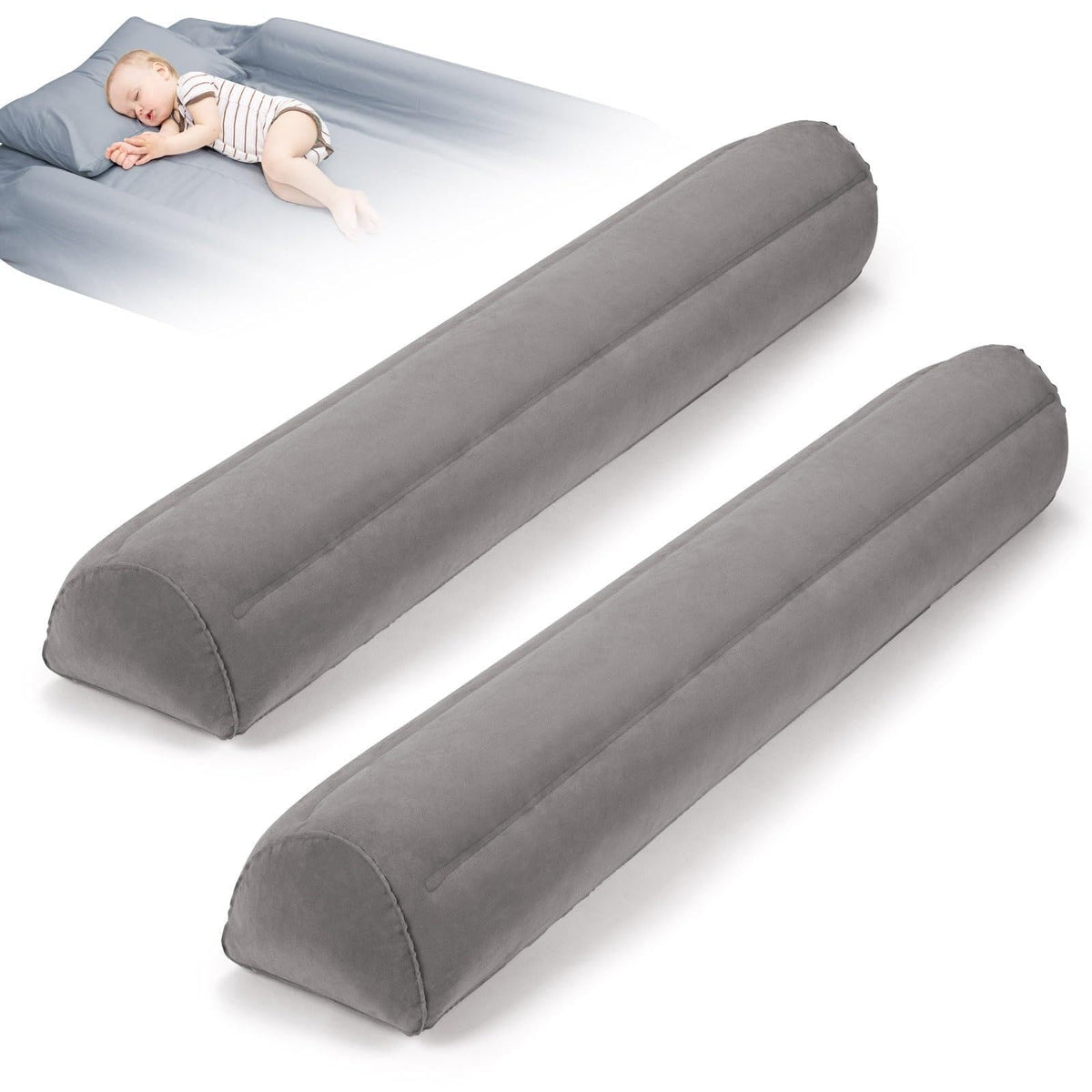 USHMA travel bed rails for toddlers pack neatly for easy travel and storage.